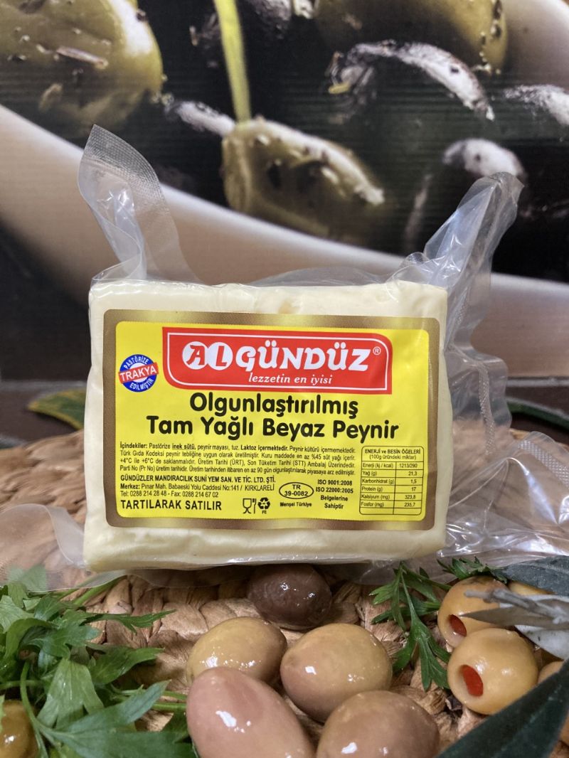 Gündüz Tam Yağlı Sert Beyaz Peynir 600 gr